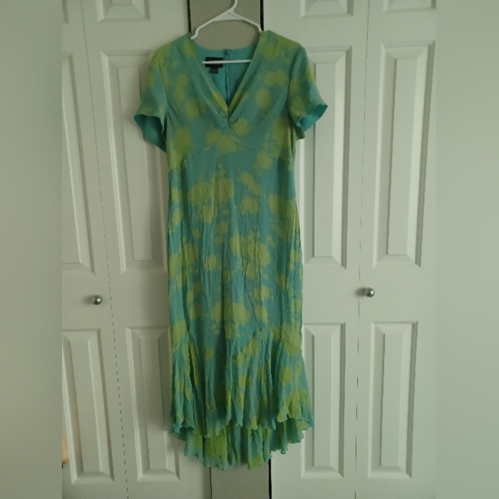 Vintage 90's Silk Green Dress